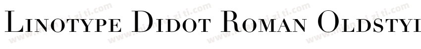 Linotype Didot Roman Oldstyle Figures字体转换